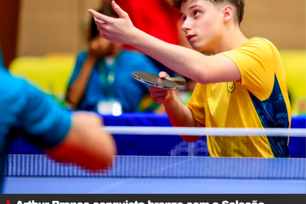 Arthur Branco conquista bronze com a Seleção Brasileira nos Jogos Parasul-Americanos na Colômbia