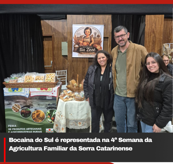 Bocaina do Sul é representada na 4ª Semana da Agricultura Familiar da Serra Catarinense