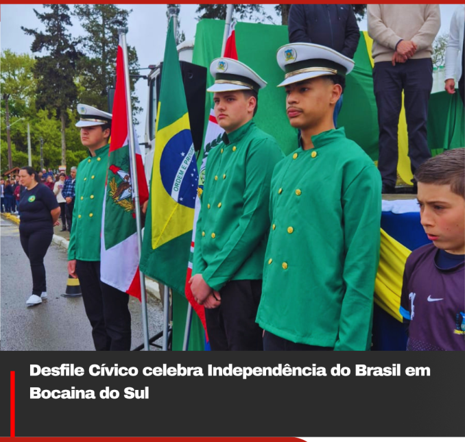 Desfile Cívico celebra Independência do Brasil em Bocaina do Sul