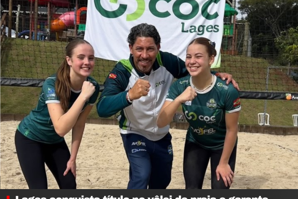 Lages conquista título no vôlei de praia e garante vaga nacional nos Jogos Escolares de Santa Catarina