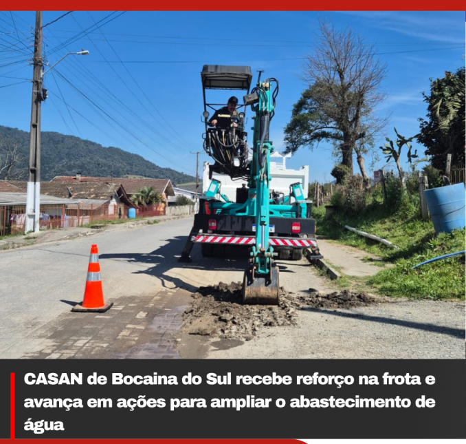 CASAN de Bocaina do Sul recebe reforço na frota e avança em ações para ampliar o abastecimento de água