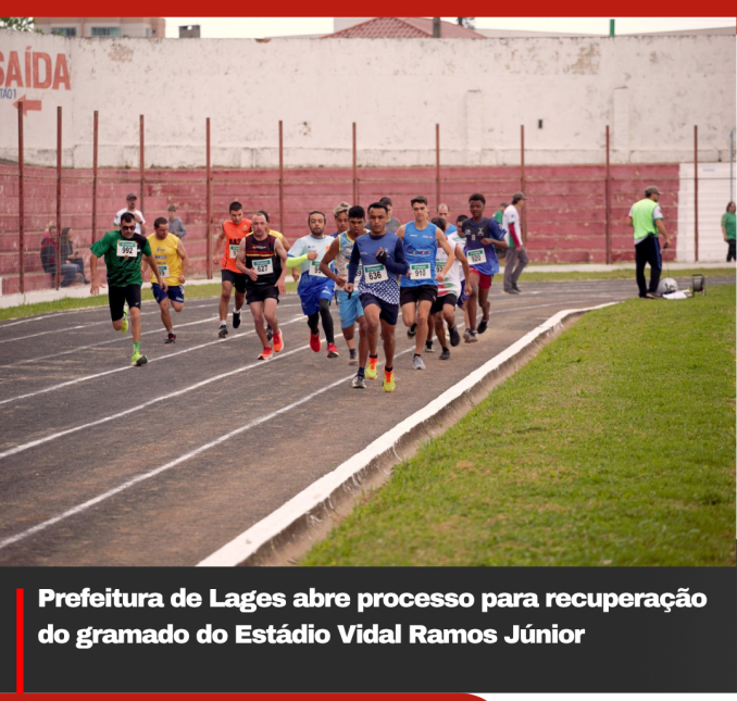 Prefeitura de Lages abre processo para recuperação do gramado do Estádio Vidal Ramos Júnior