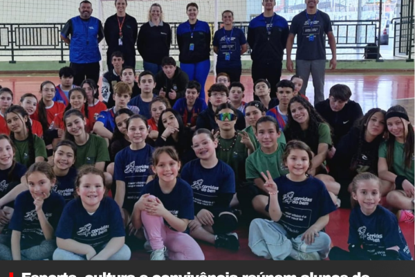 Esporte, cultura e convivência reúnem alunos de projetos da Educação de Palmeira