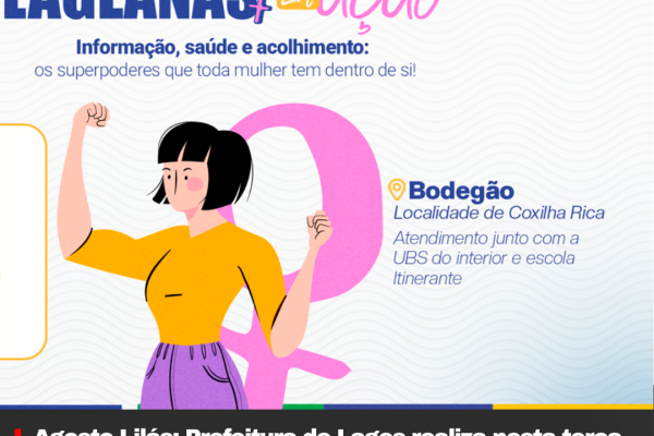 Agosto Lilás: Prefeitura de Lages realiza nesta terça-feira ação do projeto Lageanas em Ação na Coxilha Rica
