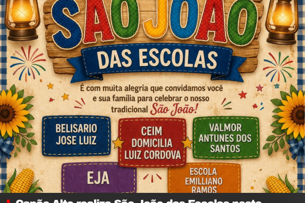 Capão Alto realiza São João das Escolas neste sábado com atrações para toda a família
