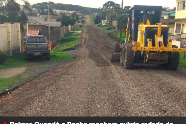 Bairros Guarujá e Penha recebem quinta rodada de revestimento primário em Lages