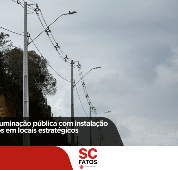 Lages reforça iluminação pública com instalação de novos pontos em locais estratégicos